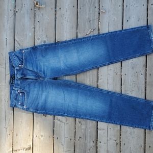 Modern American size 25 jeans; 14 in waist; 36.5 in leg